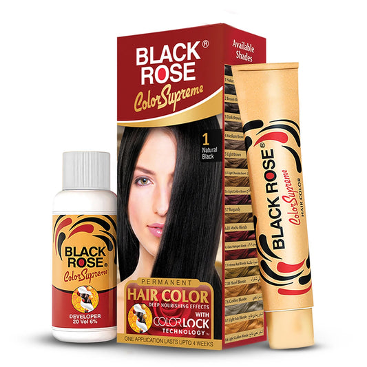 How does black rose color supreme help you to dye hair?