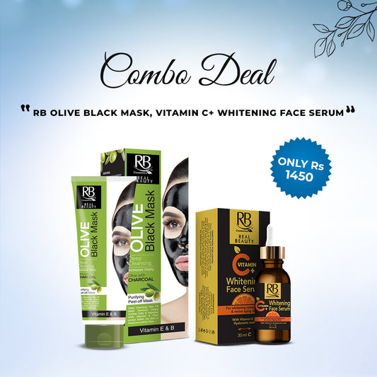 Buy RB Olive Black Mask & RB Vitamin C Whitening face serum