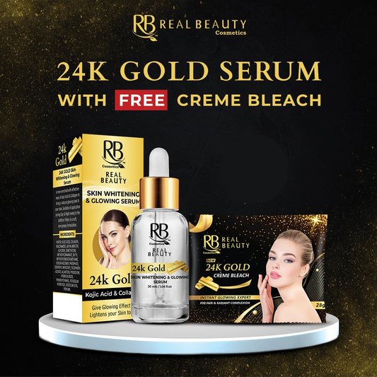 24K Gold Serum With Free Cream Bleach